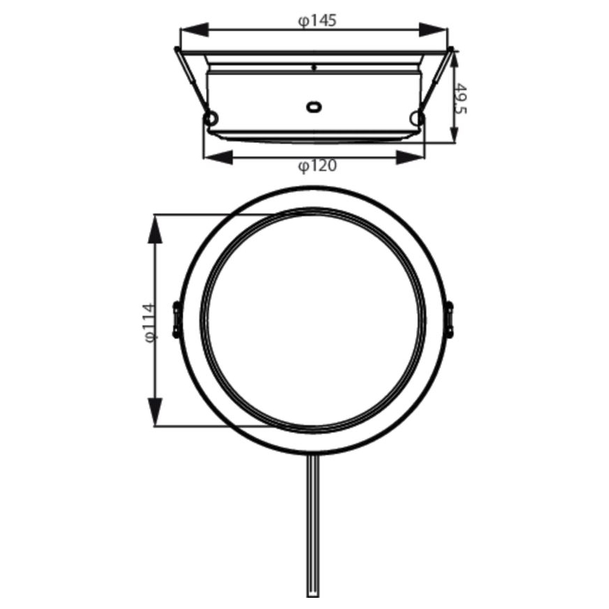 Philips - LED Ugradbena svjetiljka LED/4,8W/230V 3000K