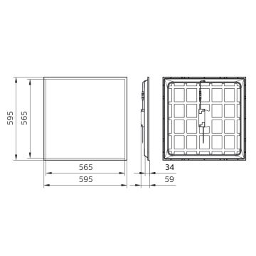 Philips - LED Ugradbeni panel LED/34W/230V 4000K UGR&lt;22 IP40