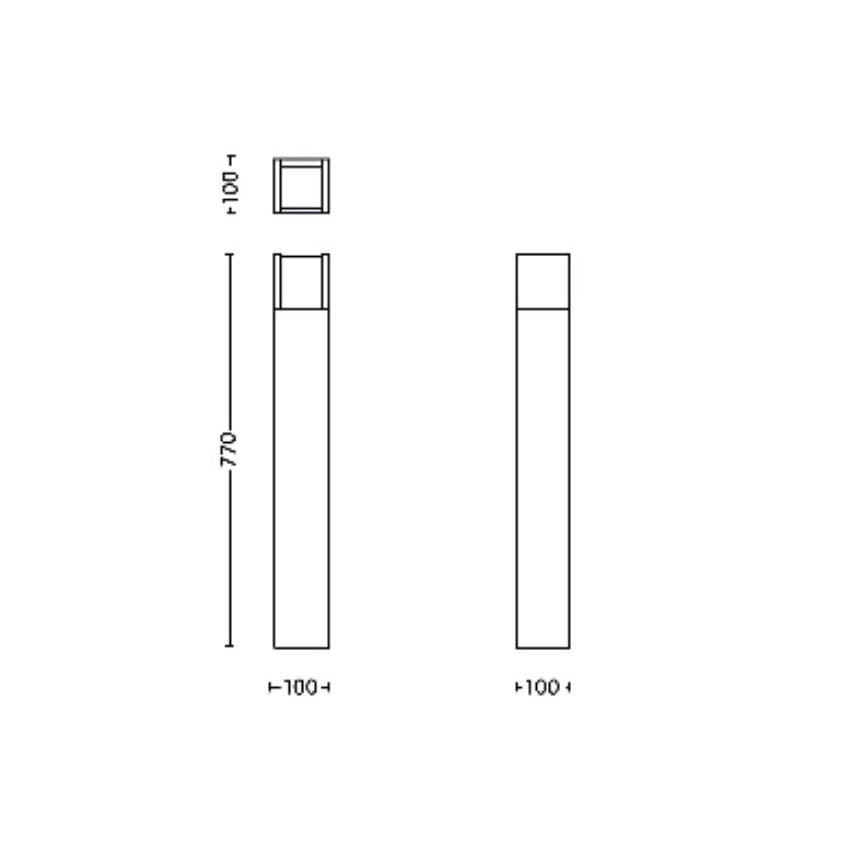 Philips - LED Vanjska lampa ARBOUR LED/3,8W/230V 77 cm IP44