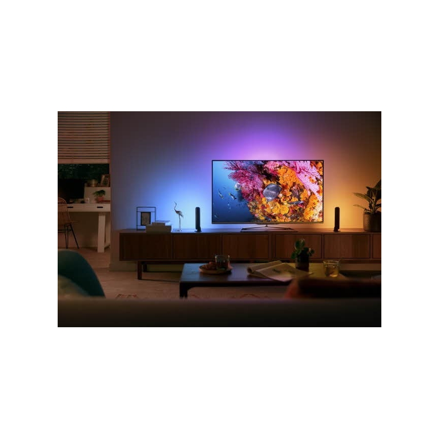 Philips - Set za proširenje LED RGB Prigušiva stolna lampa Hue PLAY LED/6W/230V crna