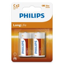 Philips R14L2B/10 - 2 kmd Cink-klorid baterija C LONGLIFE 1,5V