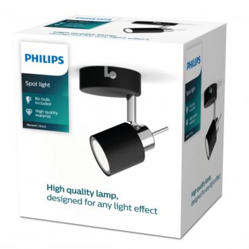 Philips - Reflektorska svjetiljka 1xGU10/35W/230V crna