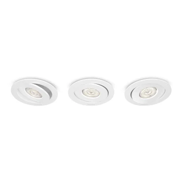 Philips - SET 3x LED Prigušiva ugradbena svjetiljka LED/4,5W/230V