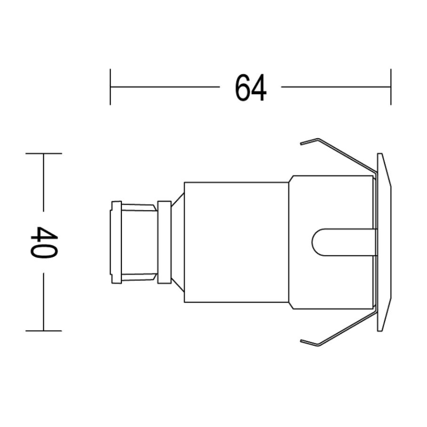 Philips - SET 3x LED Vanjska ugradbena svjetiljka SPORE LED/1W/24/230V IP67