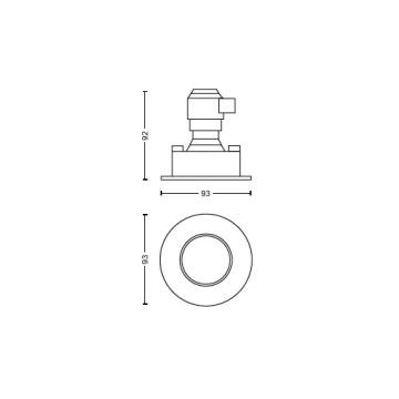 Philips - SET 3x LED Prigušiva ugradbena svjetiljka za kupaonicu Hue ADORE BATHROOM 1xGU10/4,2W/230V 2200-6500K IP44