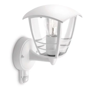 Philips - Vanjska zidna svjetiljka sa senzorom 1xE27/60W IP44