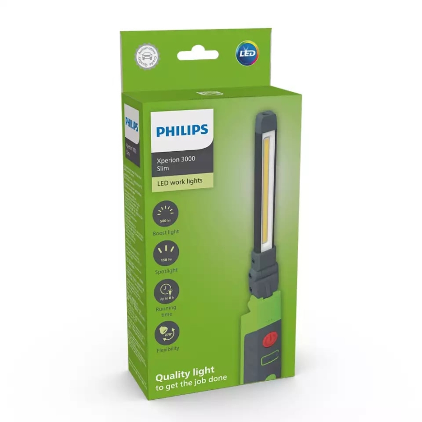 Philips X30SLIMX1 - LED Prigušiva punjiva baterijska svjetiljka XPERION LED/5W/3,7V 500 lm 2500mAh