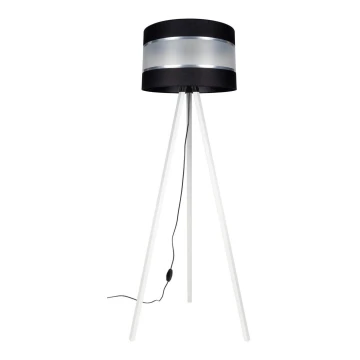 Podna lampa CORAL 1xE27/60W/230V bijela/crna/krom