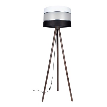 Podna lampa CORAL 1xE27/60W/230V wenge/crna/bijela/krom