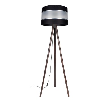 Podna lampa CORAL 1xE27/60W/230V wenge/crna/krom