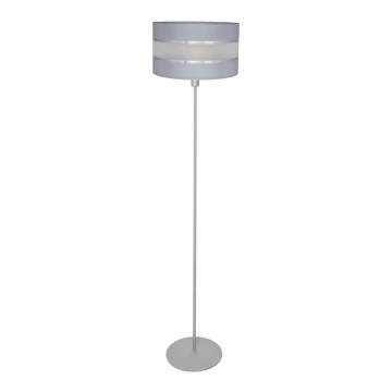 Podna lampa HELEN 1xE27/60W/230V siva/srebrna