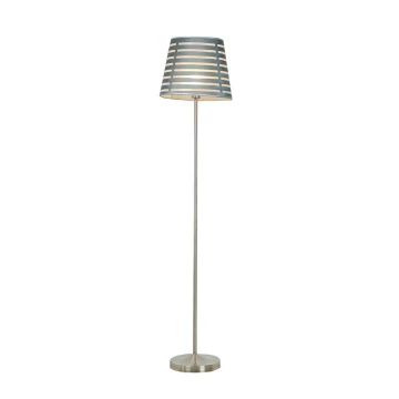 Podna lampa SEGIN 1xE27/60W/230V siva/sjajni krom