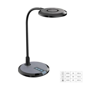 Prezent 31219 - LED Prigušiva dodirna fleksibilna stolna lampa PIXIE LED/7W/230V 3000-6500K