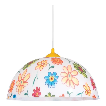 Prezent 74202 - Dječji luster na sajli FLOWERS 1xE27/60W/230V