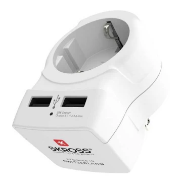 Putni adapter za SAD 230V + 2x USB port