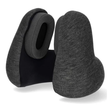 Putni jastuk s ugrađenim bežičnim slušalicama siva