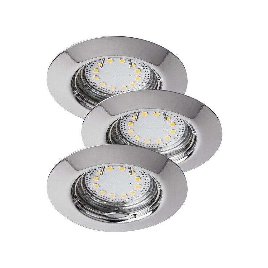 Rabalux - SET 3xLED Ugradbena svjetiljka za kupaonicu 3xGU10/3W/230V IP44