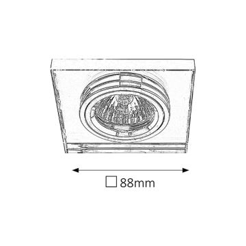 Rabalux - Ugradbena svjetiljka 1xGU5,3/50W/12V