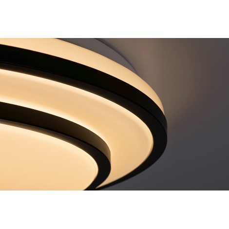 Rabalux - LED Prigušiva stropna svjetiljka LED/40W/230V 3000-6500K crna + daljinski upravljač