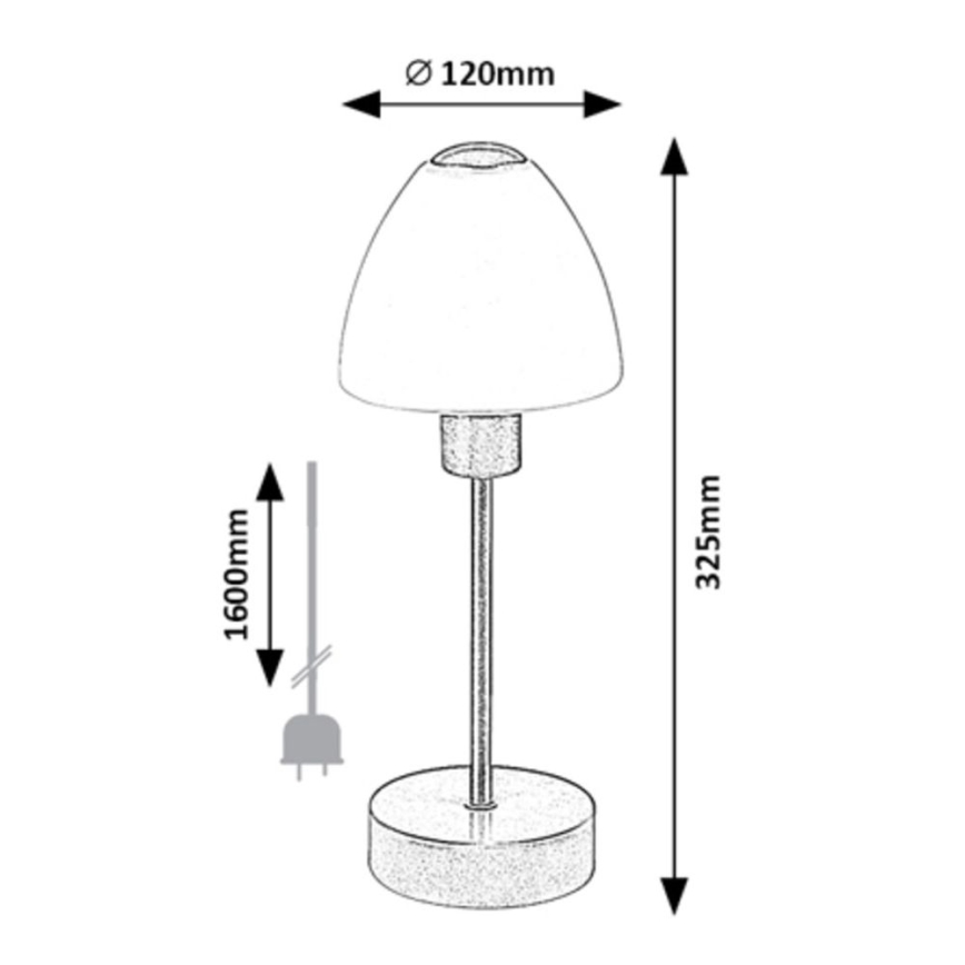 Rabalux - Prigušiva stolna lampa 1xE14/40W/230V crna