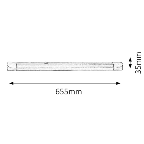 Rabalux - Podelementna svjetiljka 1xG13/18W/230V 65,5 cm
