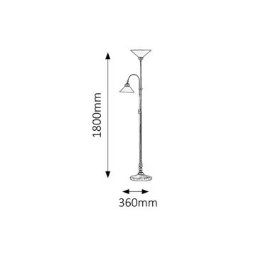 Rabalux 2708 - Stojeća lampa MARIAN 2xE27/60W/230V