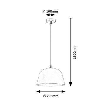 Rabalux - Luster na sajli 1xE27/60W/230V