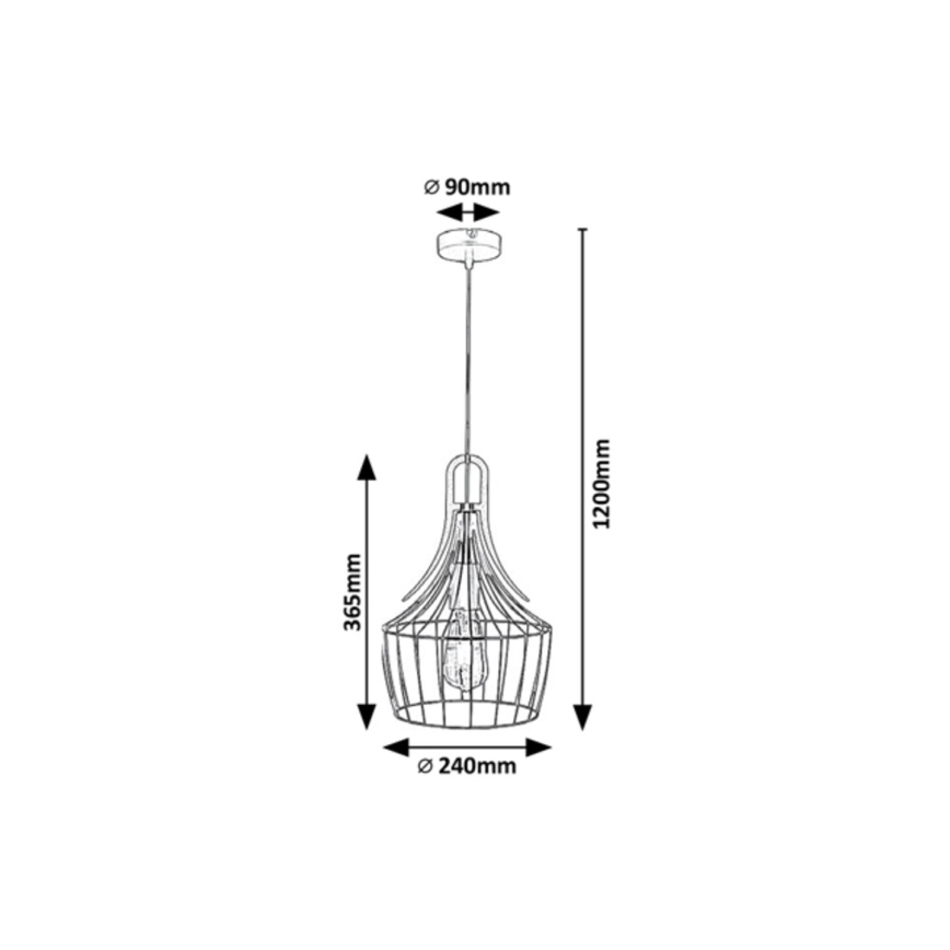 Rabalux - Luster na sajli 1xE27/40W/230V