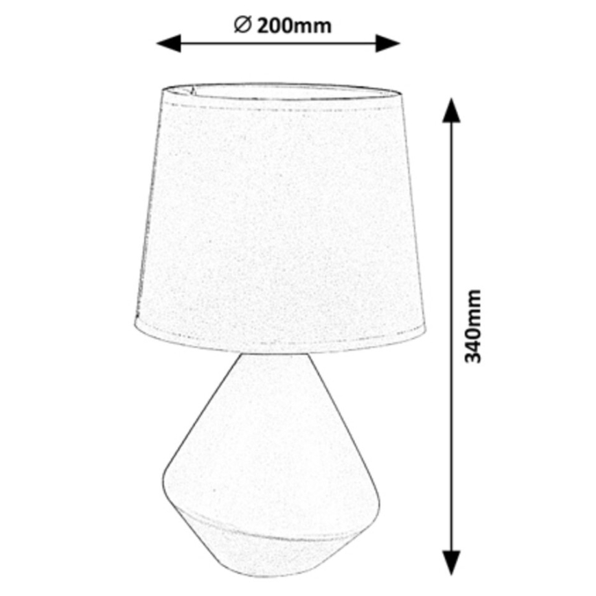 Rabalux - Stolna lampa 1xE14/40W/230V smeđa