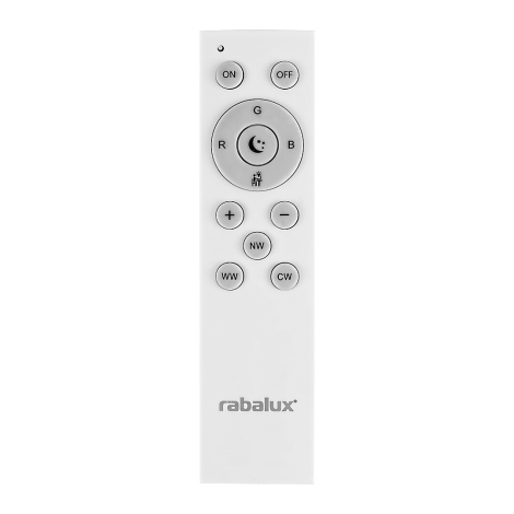 Rabalux - LED RGB Prigušiva stropna svjetiljka LED/24W/230V Wi-Fi 3000-6500K pr. 39,5 cm + daljinski upravljač