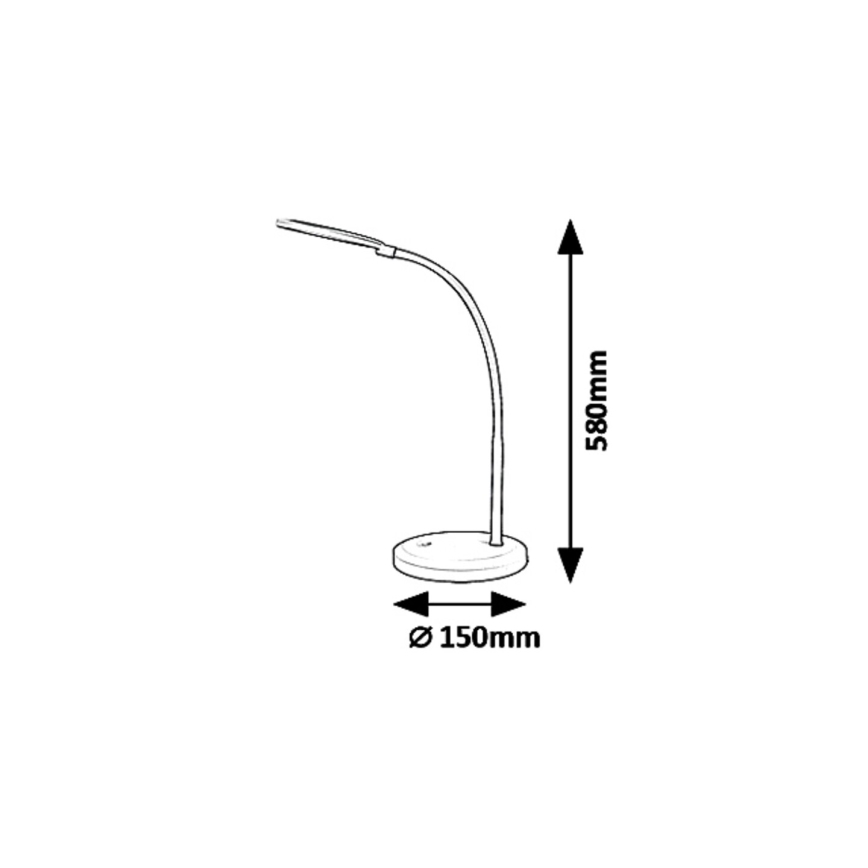 Rabalux 5429 - LED Prigušiva stolna lampa na dodir TIMOTHY LED/7,5W/230V