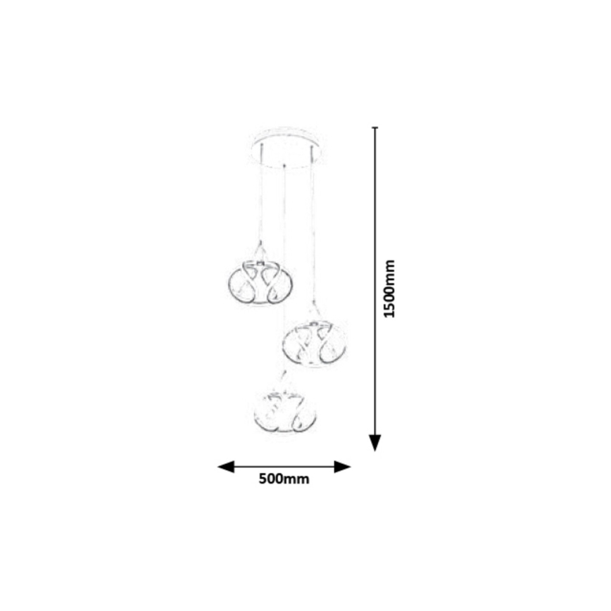 Rabalux - LED Luster na sajli LED/50W/230V 3000K