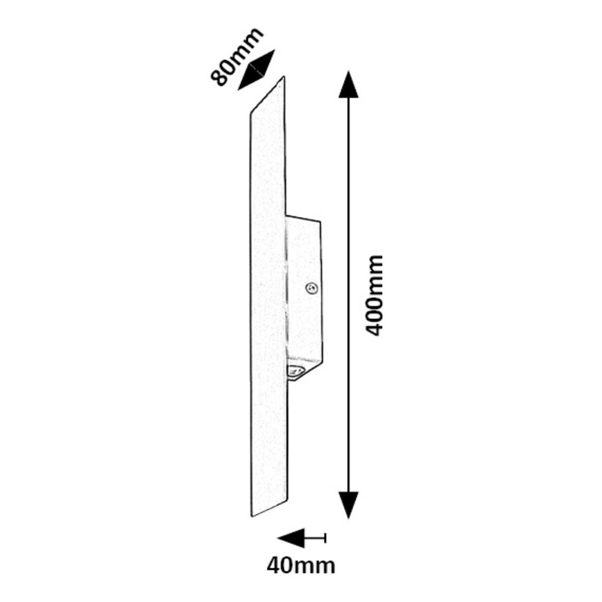 Rabalux - LED Zidna svjetiljka LED/6W/230V 3000K crna