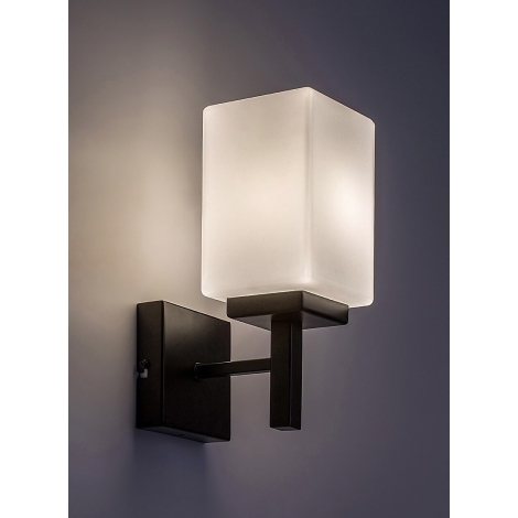 Rabalux - Zidna svjetiljka za kupaonicu 1xE14/10W/230V IP44 crna