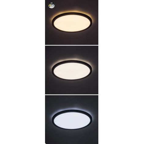 Rabalux - LED Stropna svjetiljka LED/36W/230V 3000/4000/6000K pr. 40 cm crna