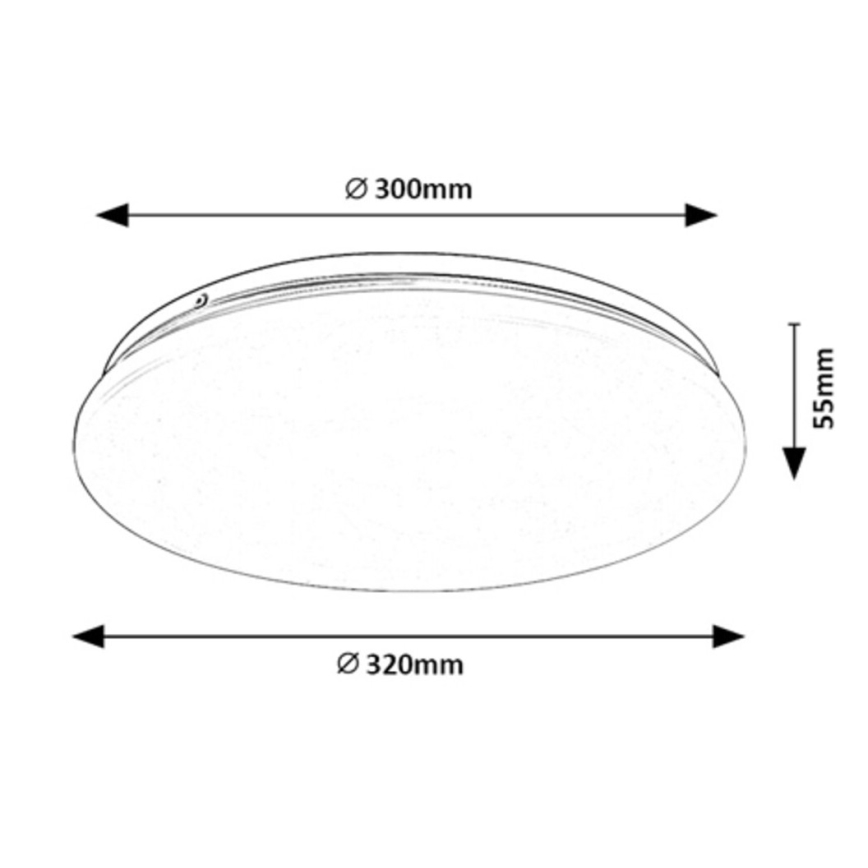 Rabalux - LED Stropna svjetiljka LED/18W/230V 3000K 32 cm