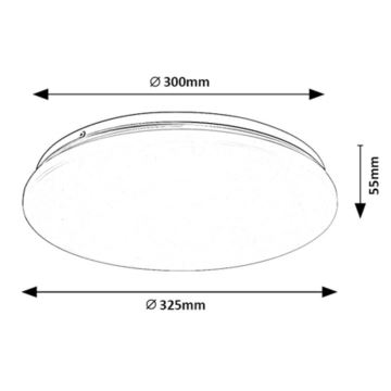 Rabalux - LED Stropna svjetiljka LED/18W/230V 4000K 32 cm