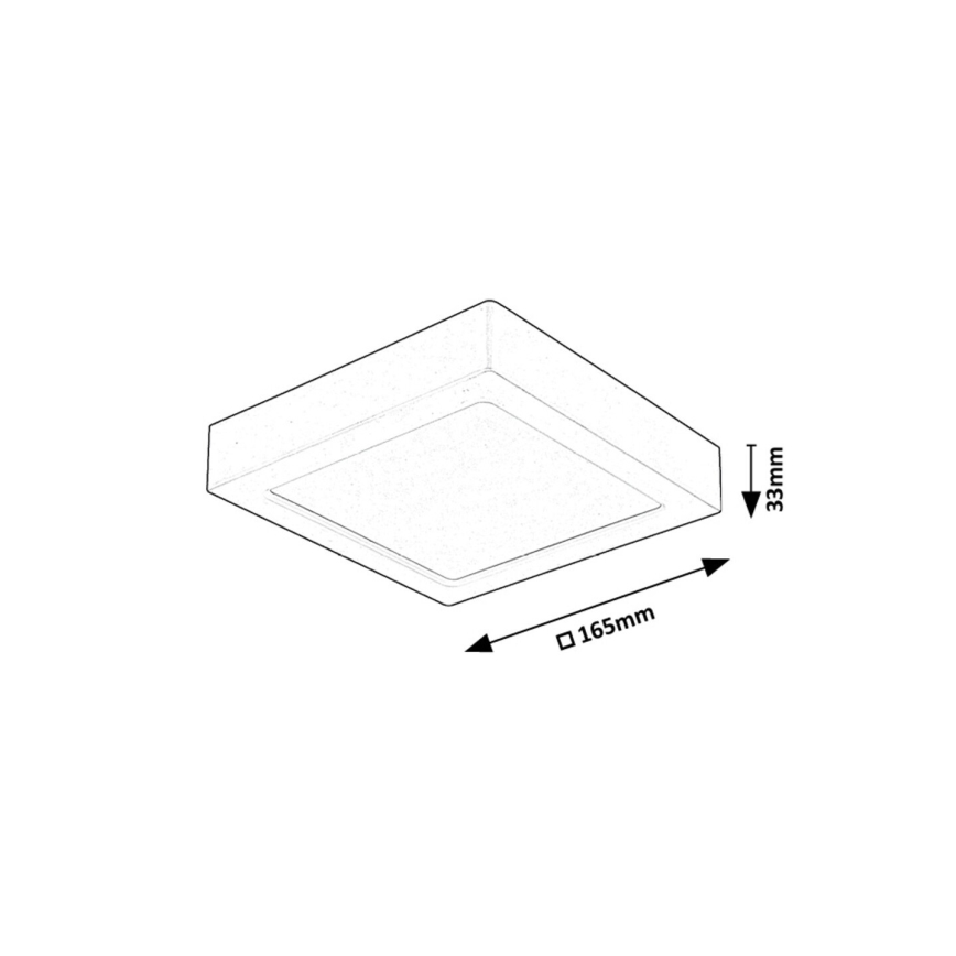 Rabalux - LED Stropna svjetiljka LED/15W/230V 4000K 16x16 cm bijela