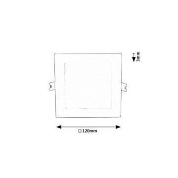 Rabalux - LED Ugradbena svjetiljka LED/6W/230V 12x12 cm bijela