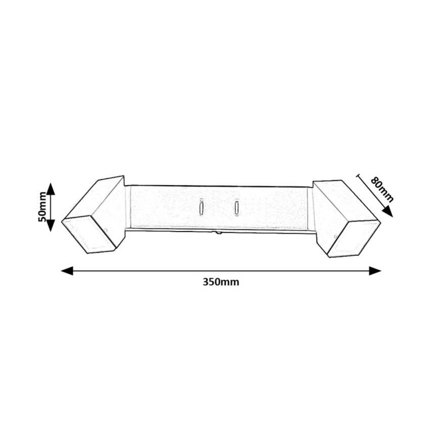 Rabalux - LED Zidna svjetiljka 2xLED/4W/230V 3000K