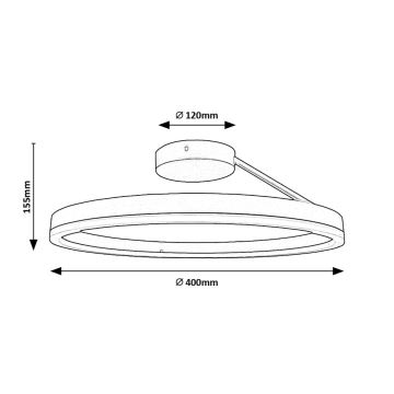 Rabalux - LED Stropna svjetiljka LED/24W/230V 3000/4000/6500K