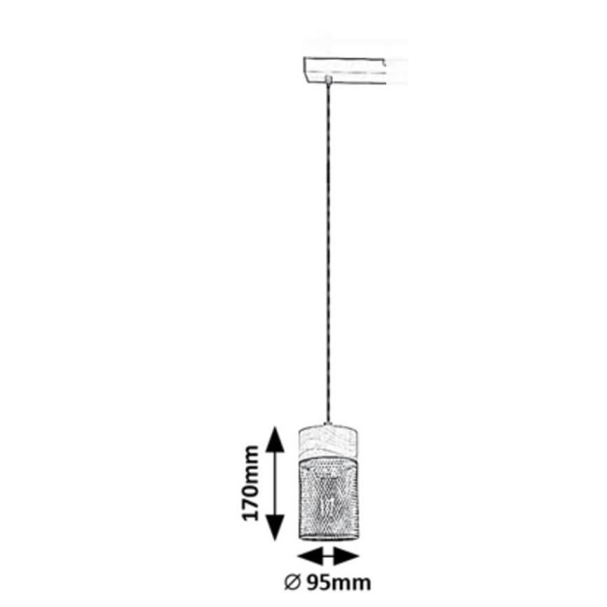 Rabalux - Luster na sajli 1xE27/25W/230V bukva