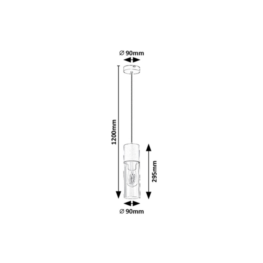 Rabalux - Luster na sajli 1xE27/25W/230V