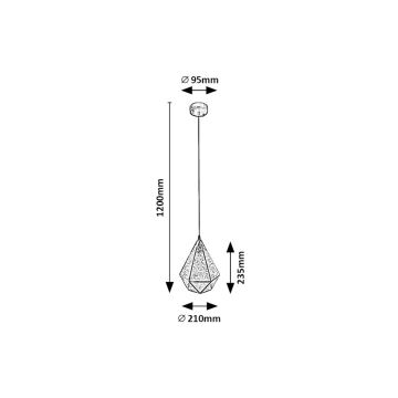 Rabalux - Luster na sajli 1xE14/40W/230V zlatna