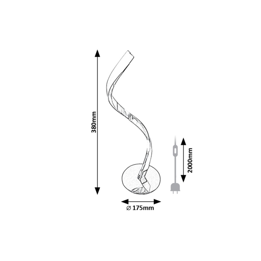 Rabalux - LED Stolna lampa LED/3W/230V 4000K krom