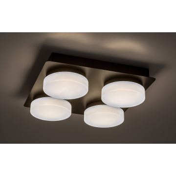 Rabalux - LED Stropna kupaonska svjetiljka 4xLED/5,2W/230V IP44 crna