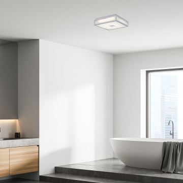 Rabalux - LED Stropna svjetiljka za kupaonicu LED/24W/230V IP44 4000K 40x40 cm bijela