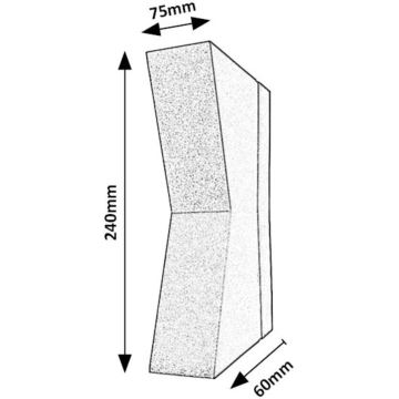 Rabalux - LED Vanjska zidna svjetiljka LED/6W/230V IP65 antracit