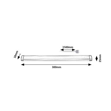 Rabalux - LED Prigušiva podelementna svjetiljka LED/3W/230V 4000K 30 cm