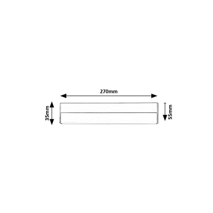 Rabalux - LED Podelementna svjetiljka LED/7W/230V 4000K crna